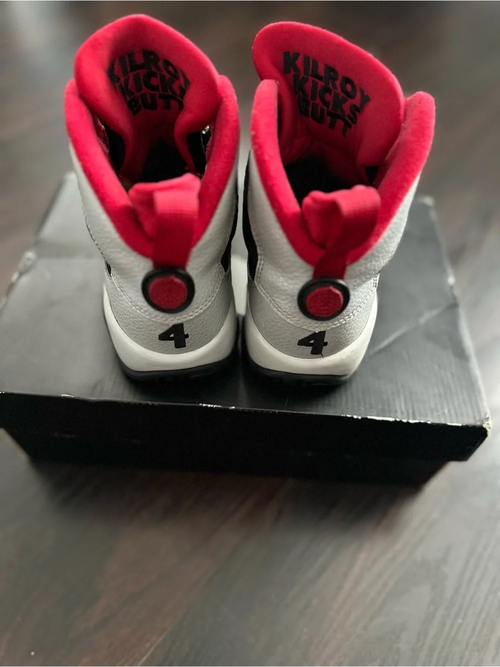 Jordan Kids Black, Gray & Red Basketball Sneakers